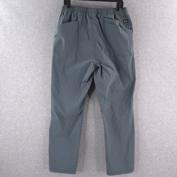 Mountain Hardwear Pants Mens XL Green Active Hiking Stretch Elastic Waist Nylon - Picture 2 of 11